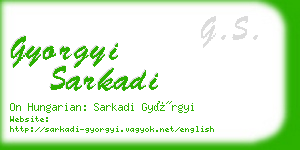 gyorgyi sarkadi business card